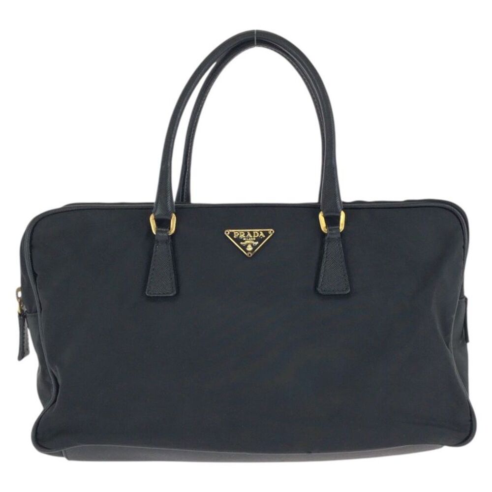 Prada Tessuto Saffiano Nylon Leather Handbag